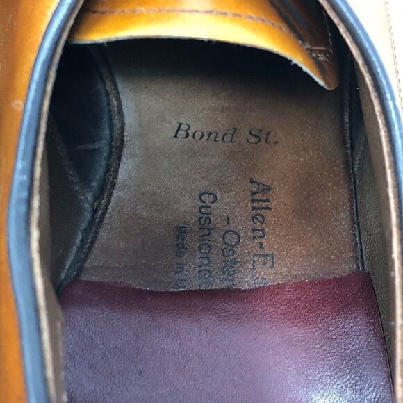 Allen Edmonds Bond Street Men’s Cap-Toe Leather Oxfords Size 11.5 AAA Walnut main image 4